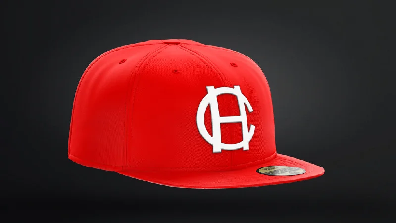 baseball hat team -  HarbourCats New Era 5950 - Classic Canada Day RED HC Baseball Cap  -The "Helen"