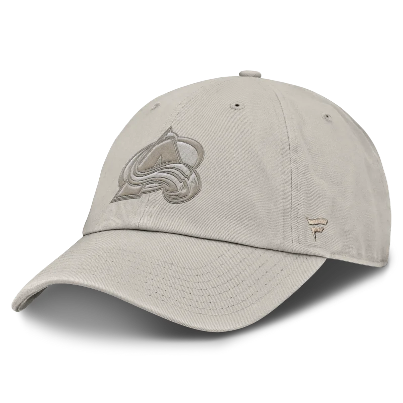 baseball hat taste -  2024-25 Avalanche Unstructured Poly Tonal Hat - Tan