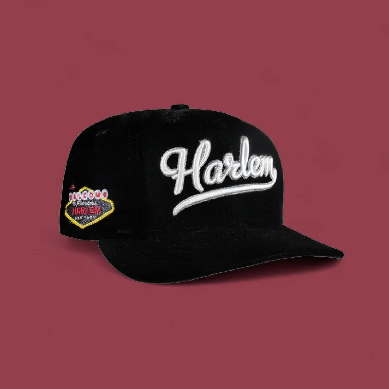 baseball hat touch -  All Black Velvet Harlem 5950 Fitted