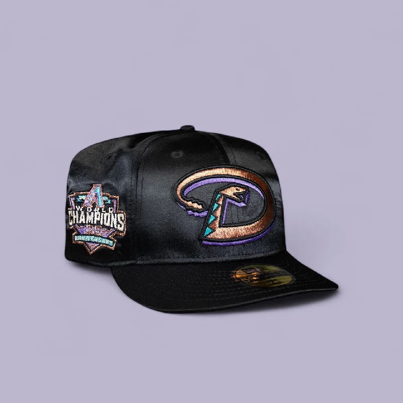 baseball hat spark -  Arizona Diamond Backs Satin All Black 20Th Anniversary