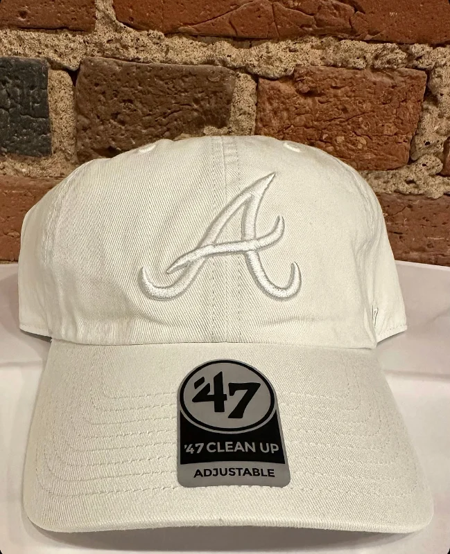 baseball hat clan -  Atlanta Braves Clean Up Hat - 47 Brand