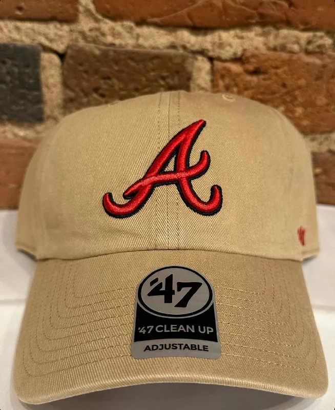 baseball hat family -  Atlanta Braves Clean Up Hat - 47 Brand