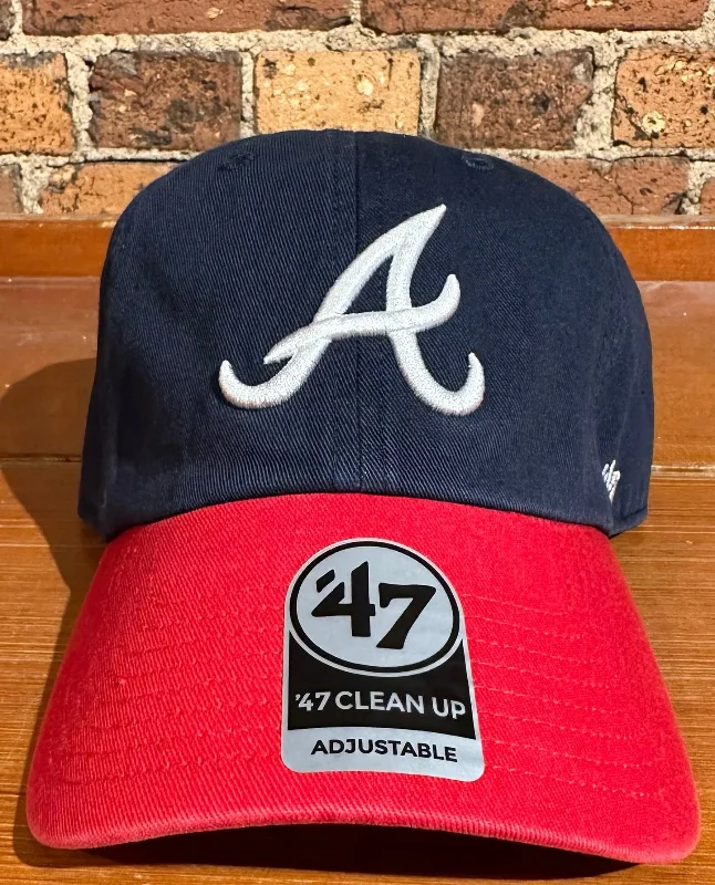 baseball hat love -  Atlanta Braves Two Tone Clean Up Hat - 47 Brand