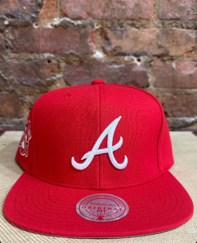 baseball hat name -   Atlanta Braves Snapback Hat - Mitchell & Ness