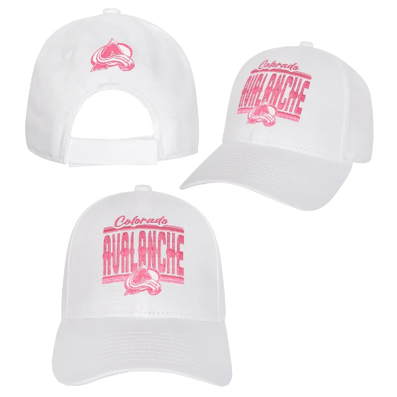 baseball hat lift -  Avalanche Girls Adjustable White & Pink Hat