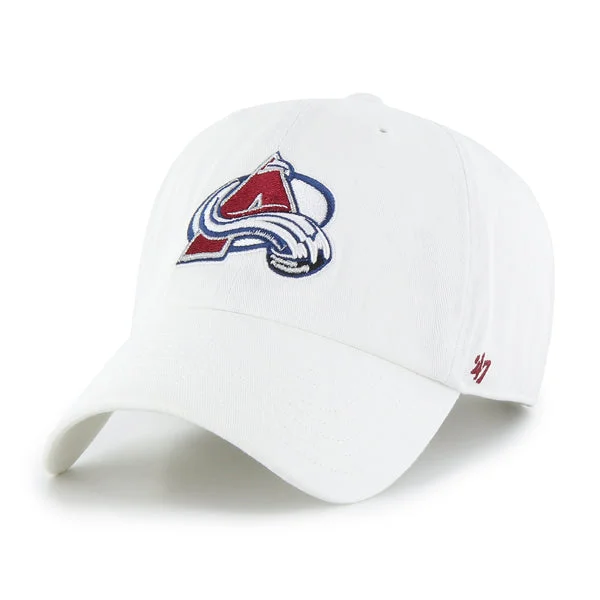 baseball hat everyone -  Avalanche Logo Adjustable Clean Up Hat - White