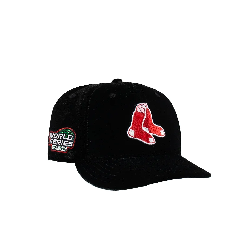 baseball hat gang -  Boston Red Sox All Black Velvet 2004 World Series