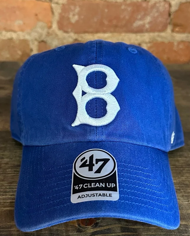 baseball hat bloom -  Brooklyn Dodgers 'B' Clean Up Hat - 47 Brand