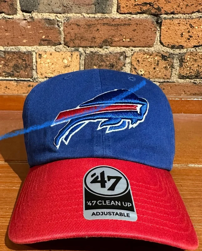 baseball hat shape -  Buffalo Bills Two Tone Clean Up Hat - 47 Brand