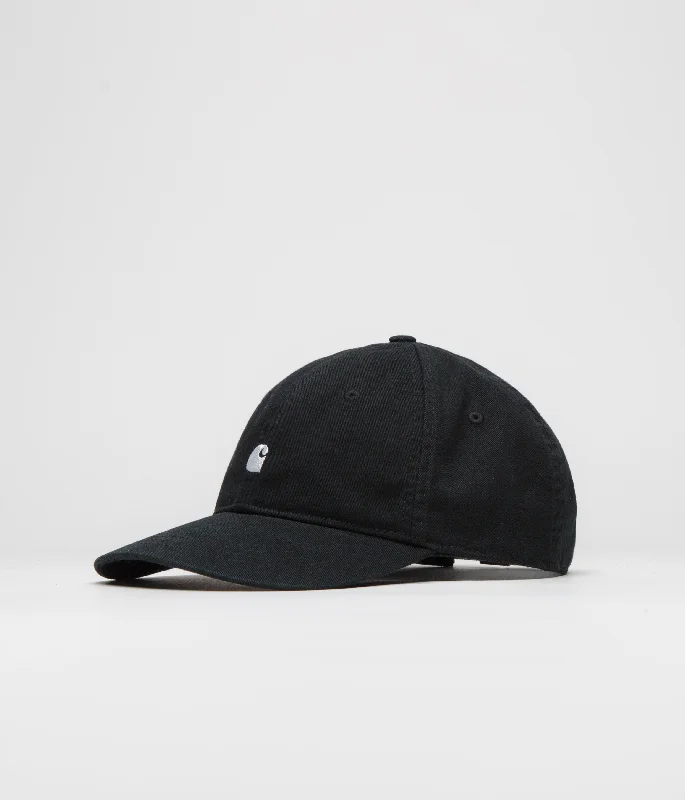 baseball hat track -  Carhartt Madison Logo Cap - Black / White