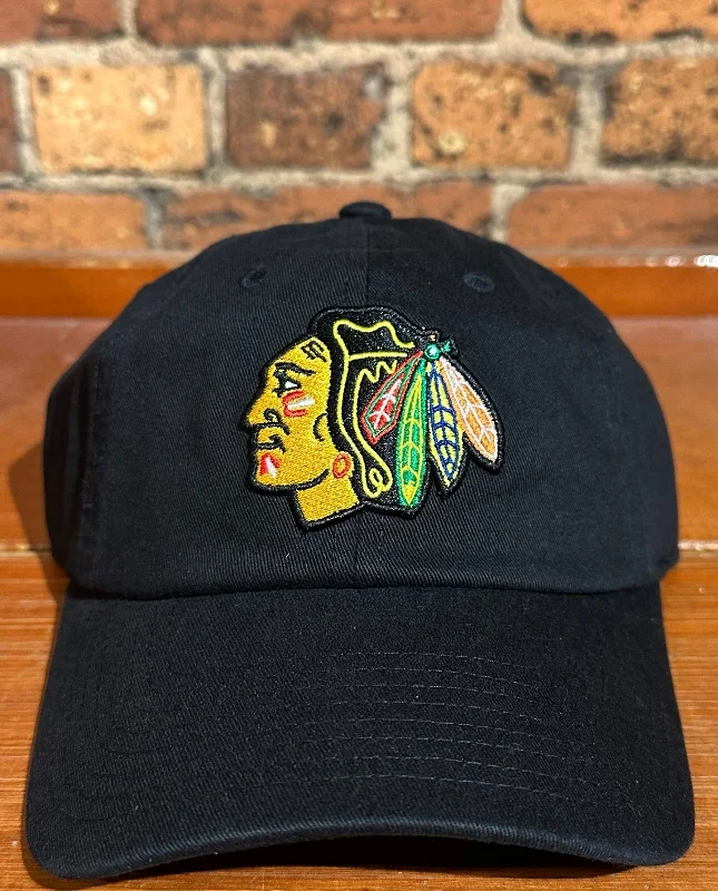 baseball hat ride -  Chicago Blackhawks Blue Line Hat - American Needle