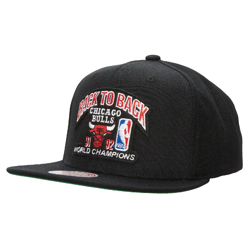 baseball hat anyone -  Chicago Bulls 91-92 Back To Back Champs Snapback HWC