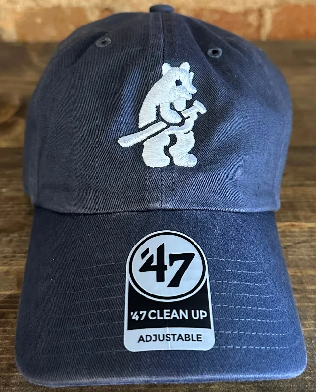 baseball hat grow -  Chicago Cubs Clean Up Hat - 47 Brand