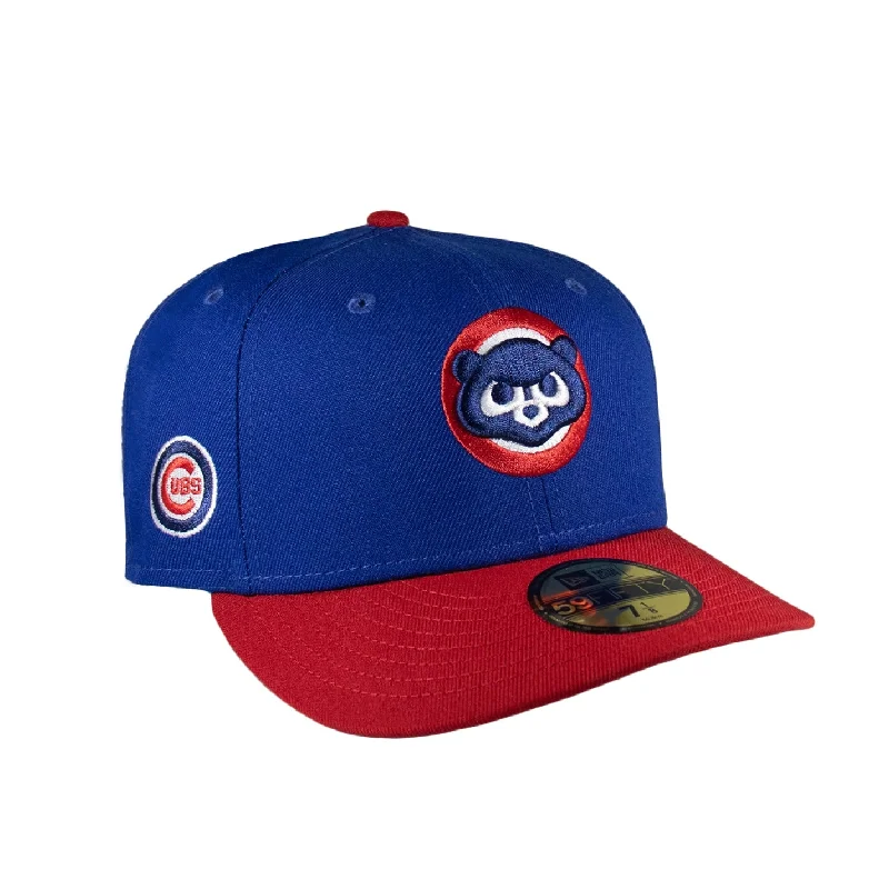 baseball hat success -  Chicago Cubs Royal Blue & Red Angry Bear Logo