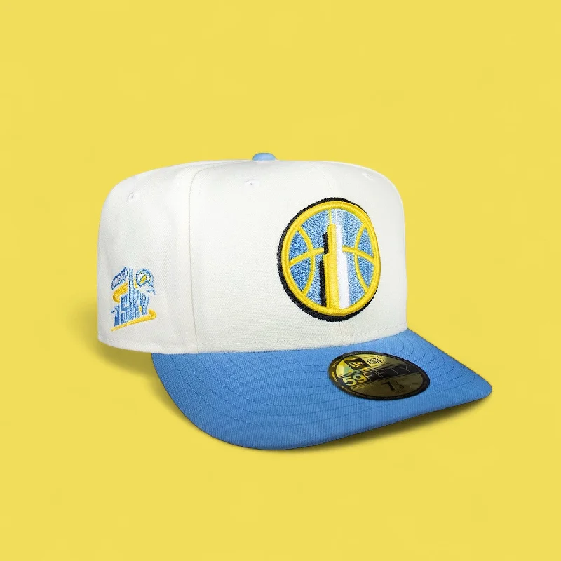 baseball hat groove -  Chicago Sky Creme and Sky Blue WNBA