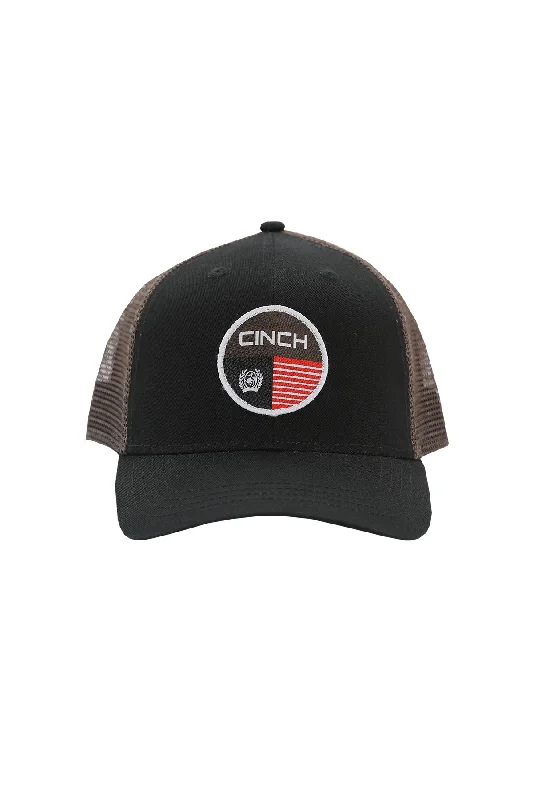 baseball hat craft -  Cinch Trucker Ball Cap Black with Logo