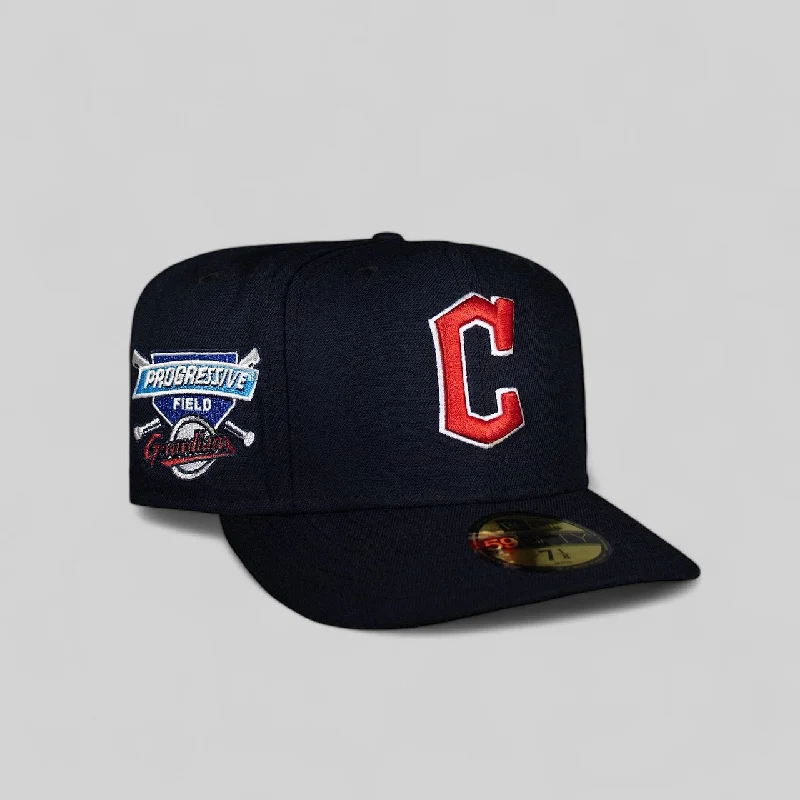 baseball hat journey -  Cleveland Guardians All Navy Progressive Field