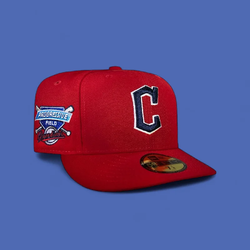 baseball hat story -  Cleveland Guardians All Red Progressive Field