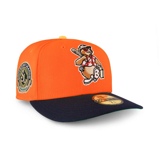 baseball hat reach -  Asheville Tourists Orange & Navy Green uv