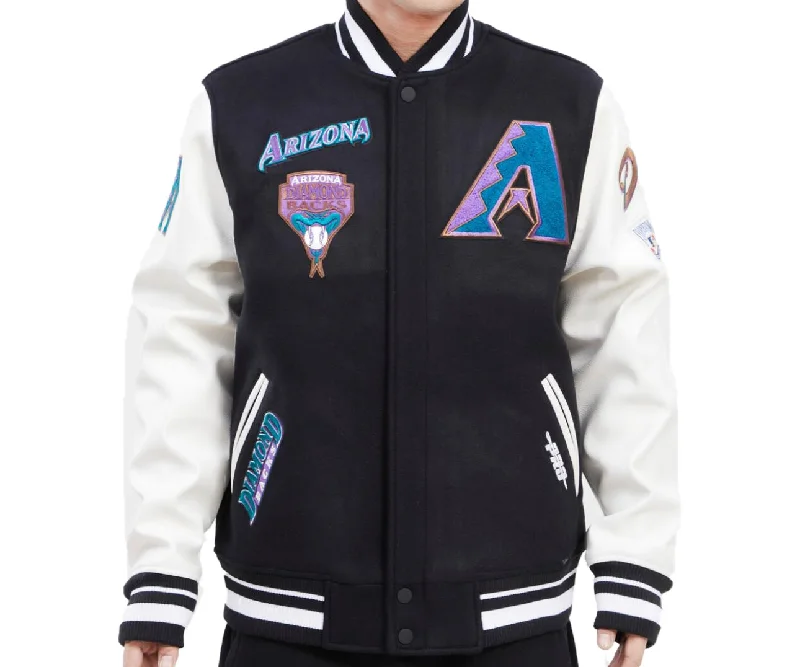 baseball hat sense -  Arizona Diamondbacks Black Varsity Jacket