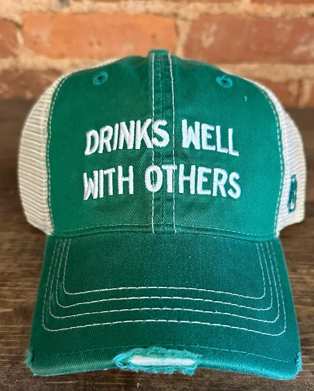 baseball hat reach -  Drinks Well With Others Hat - Retro Brand