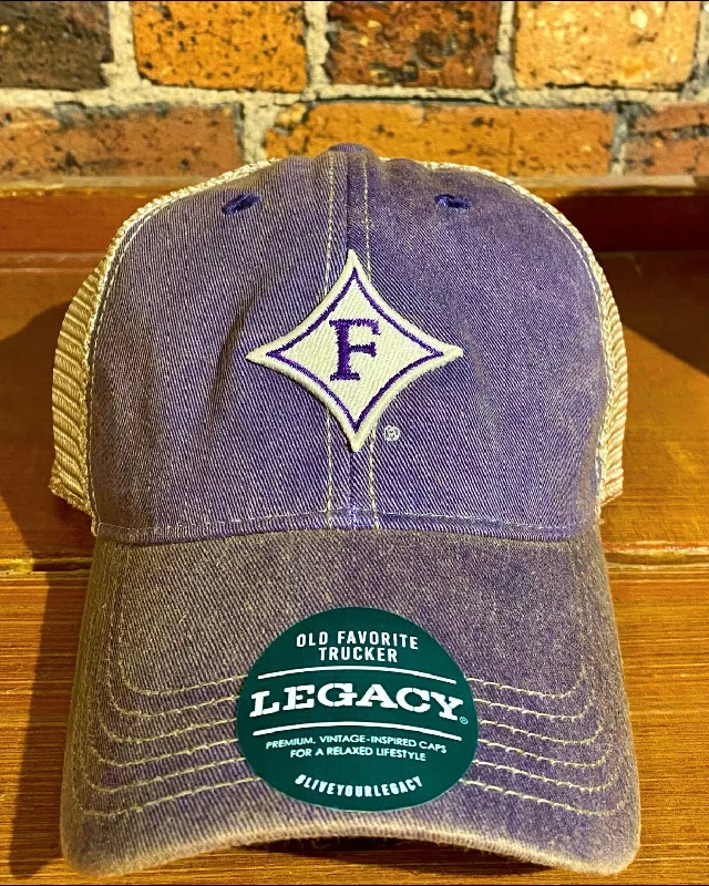 baseball hat moon -  Furman Paladins Legacy Old Favorite Trucker Hat