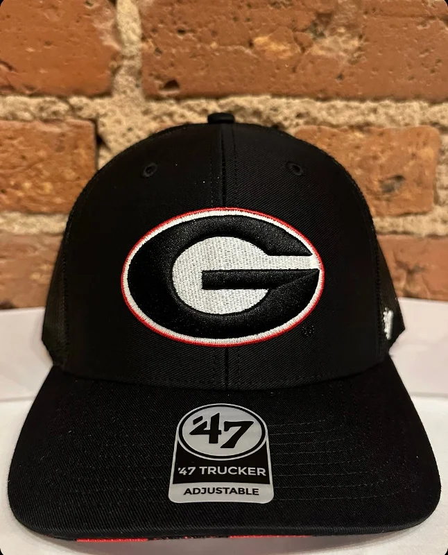 baseball hat twist -  Georgia Bulldogs Trucker Hat - 47 Brand