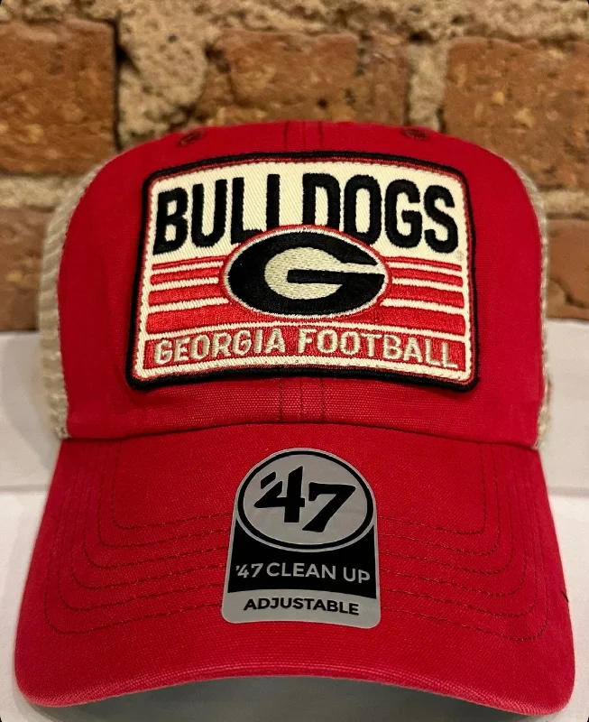 baseball hat style -  Georgia Bulldogs Vintage Patch Hat - 47 Brand