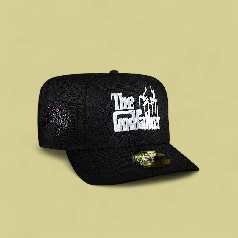 baseball hat push -  God Father All Black 5950 Fitted