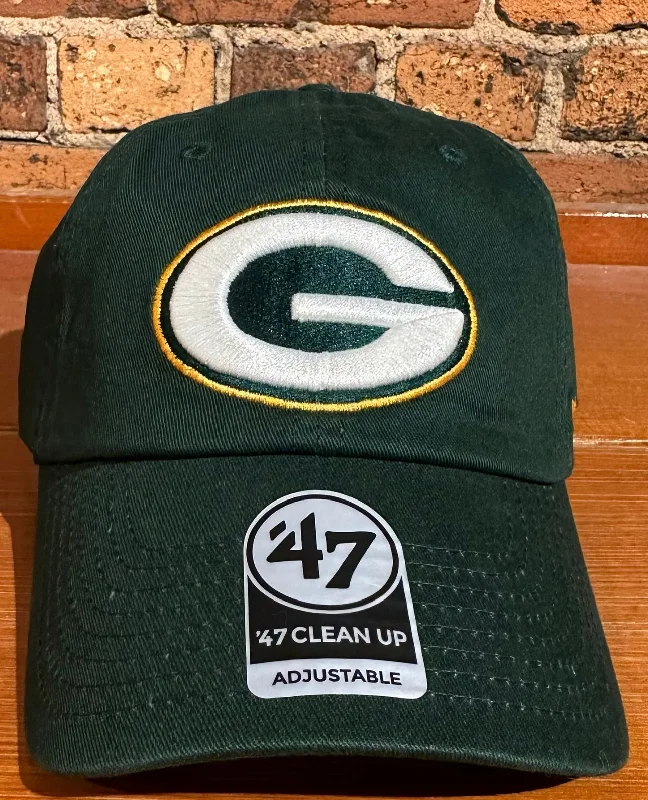 baseball hat look -  Green Bay Packers Clean Up Hat - 47 Brand