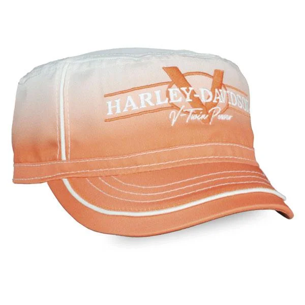 baseball hat form -  Harley-Davidson® Women's V-Twin Power Gradient Painters Cap, Orange Wash PC132579