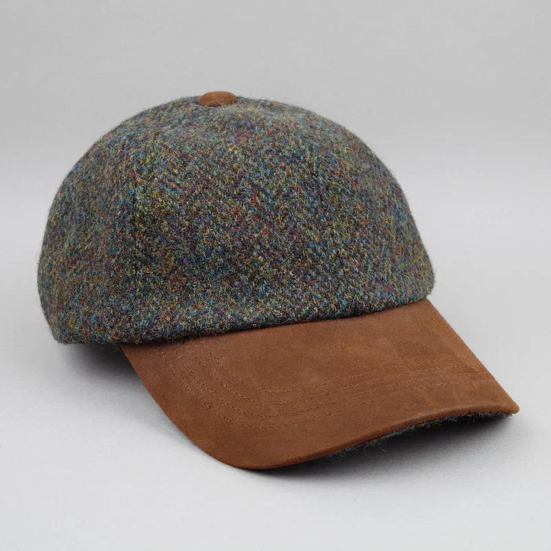 baseball hat spirit -  Harris Tweed Baseball Hat in forest green