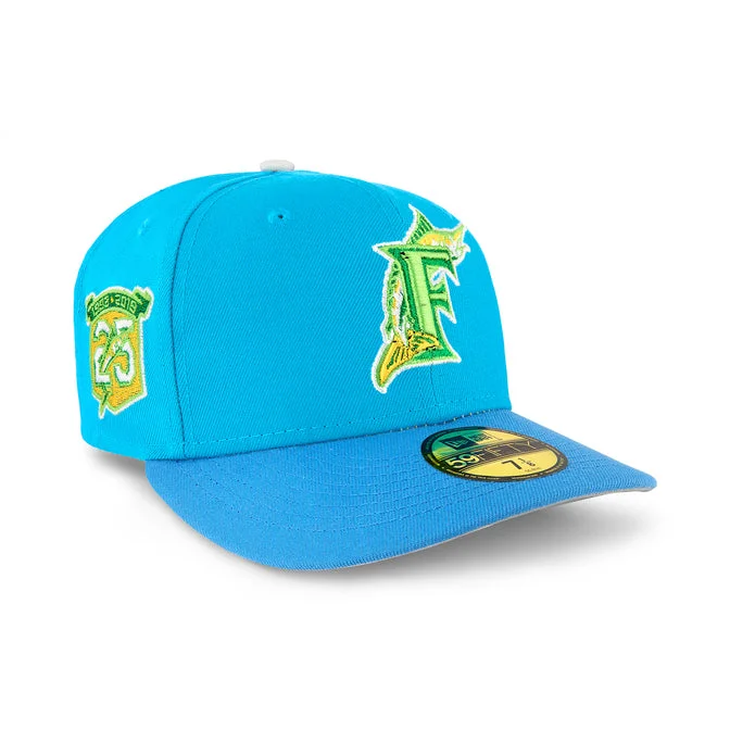 baseball hat surge -  Florida Marlins Teal & "Adventure" Blue 25 year Anniversary