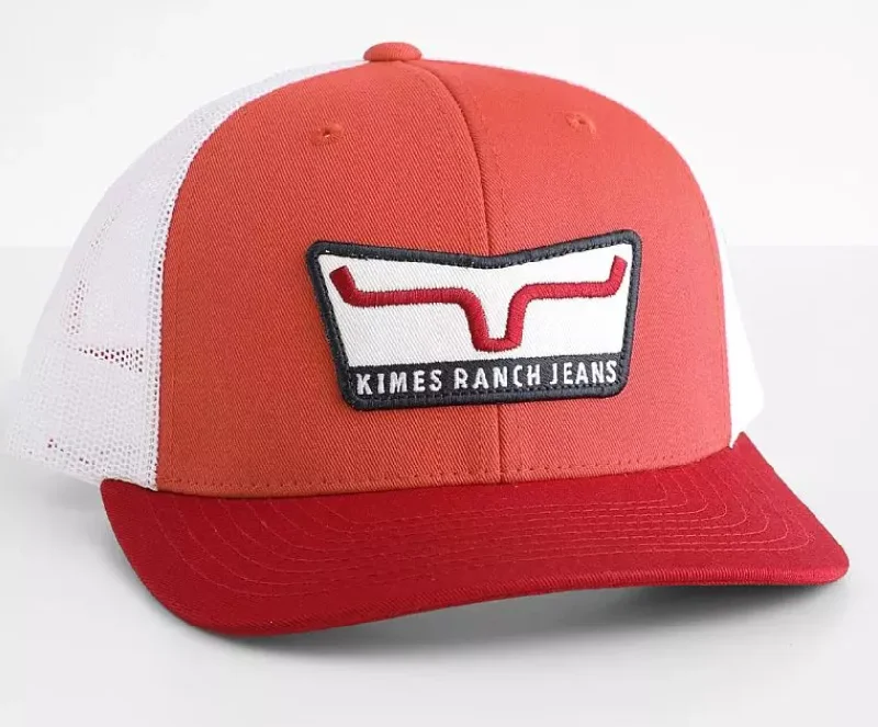 baseball hat art -  Kimes Ranch Extra Crunchy Coral Cap