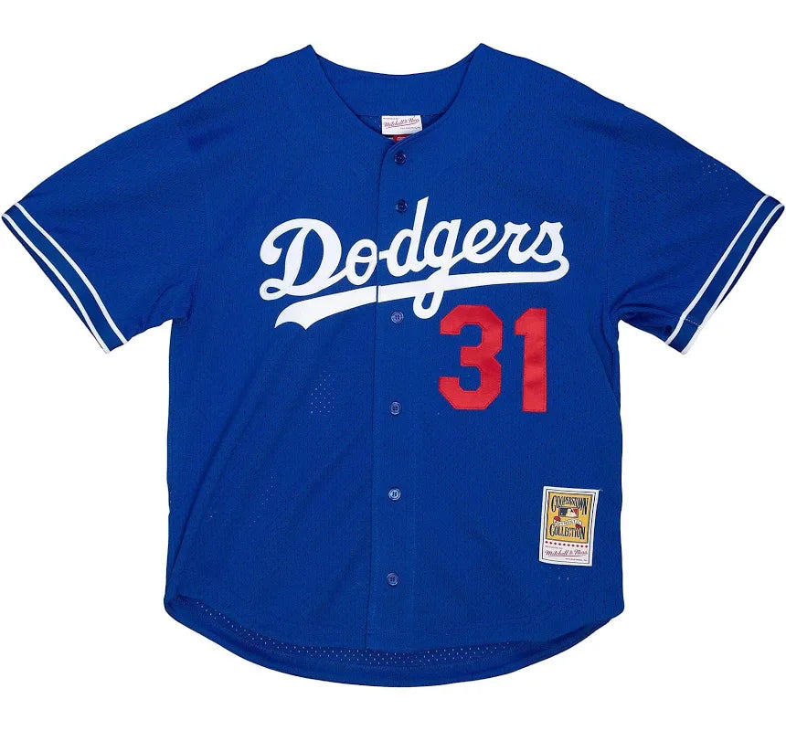 baseball hat roll -  Los Angeles Dodgers Blue Piazza 31 Jersey