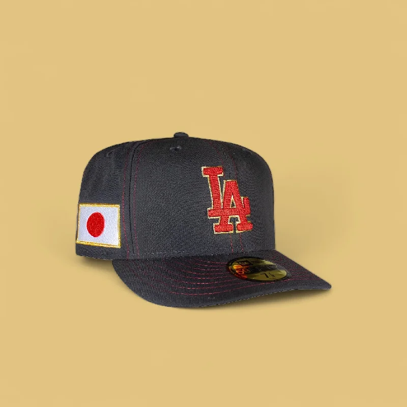 baseball hat fire -  Los Angeles Dodgers Japan Dark Grey 5950 Fitted