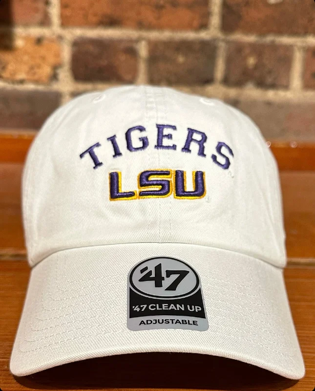 baseball hat love -  LSU Classic Arch Clean Up Hat - 47 Brand