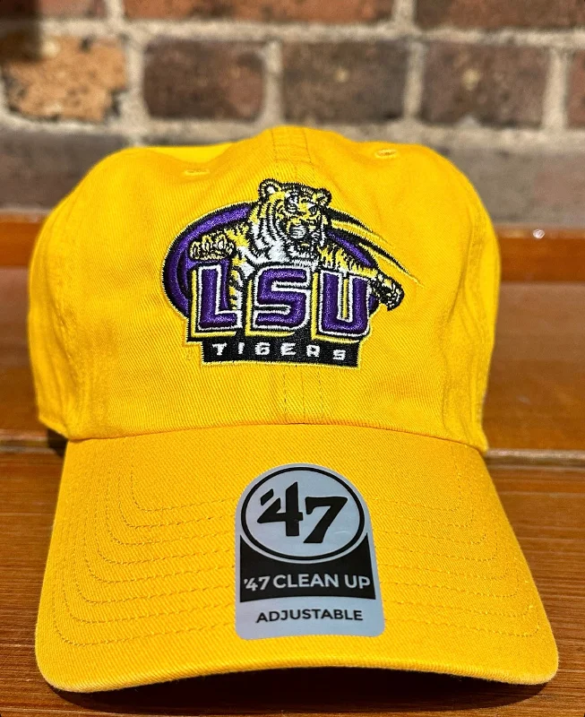 baseball hat anyone -  LSU Vintage Logo Clean Up Hat - 47 Brand