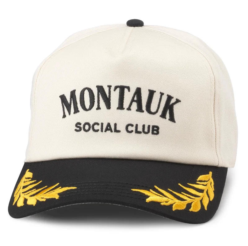 baseball hat gift -  Montauk Social Club Captain Snap Back