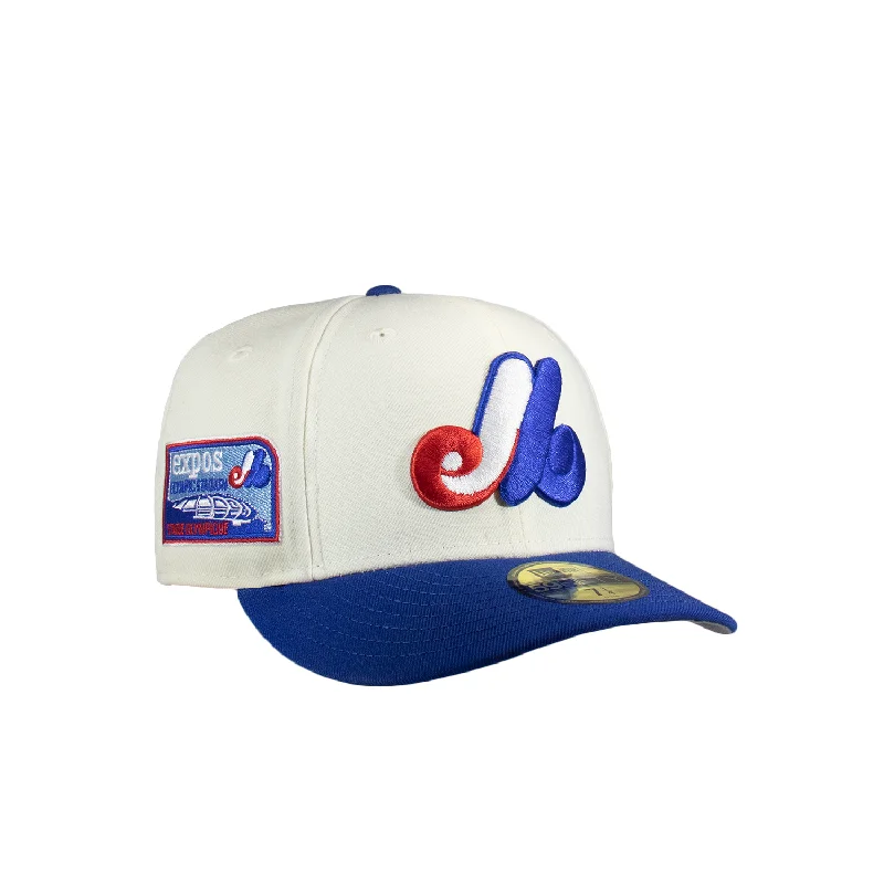 baseball hat us -  Montreal Expos Creme Chrome White & Royal Blue