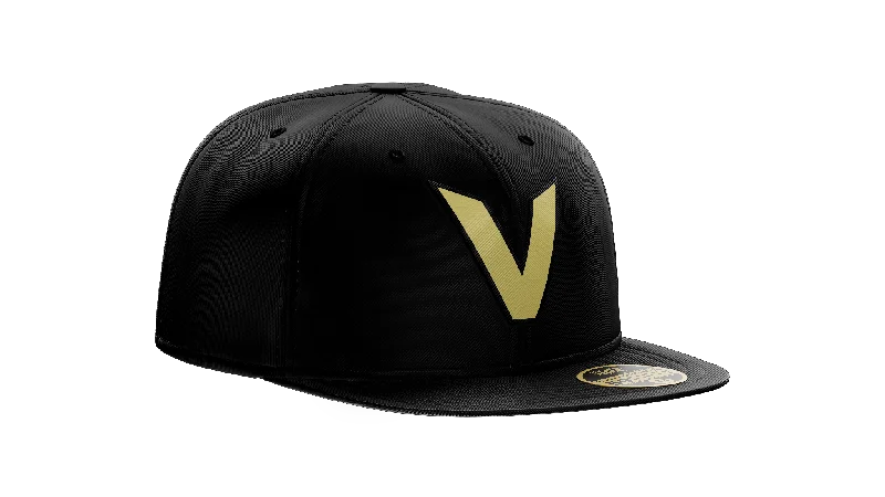 baseball hat one -  New Era Black V logo Pro Fit Victoria Golden Tide Cap