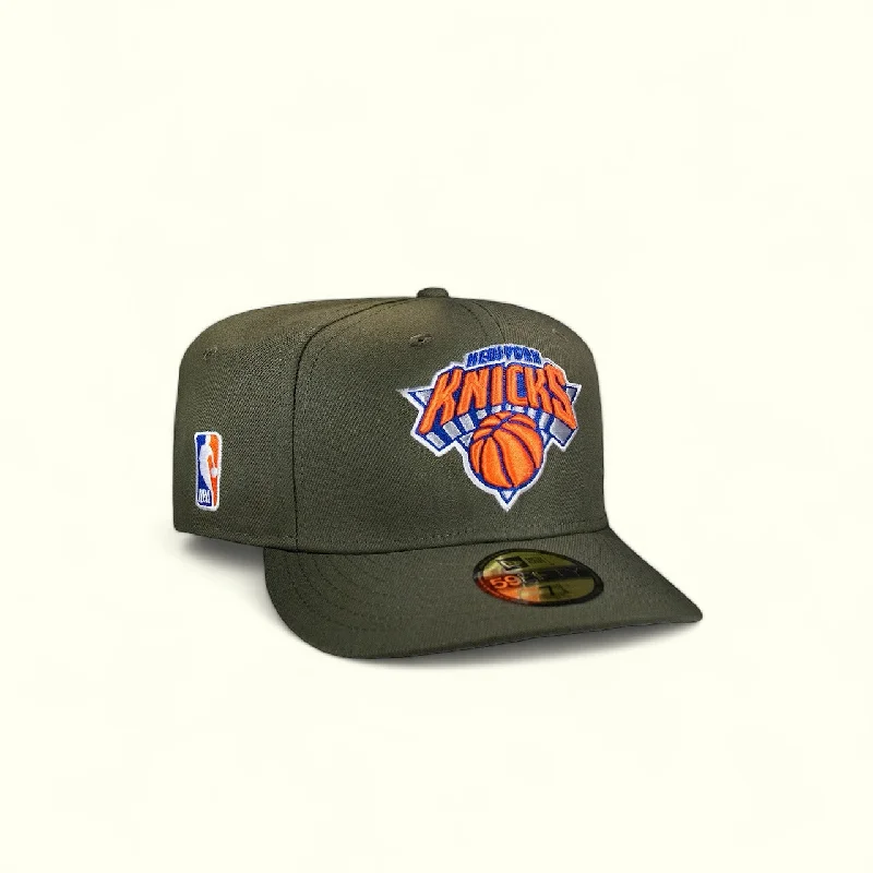 baseball hat climb -  New York Knicks All Olive Green 2X Championship