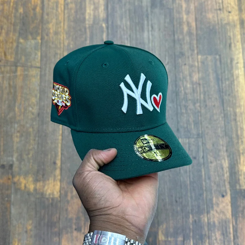 baseball hat success -  New York Yankees All Dark Green Red Heart 2009 World Series