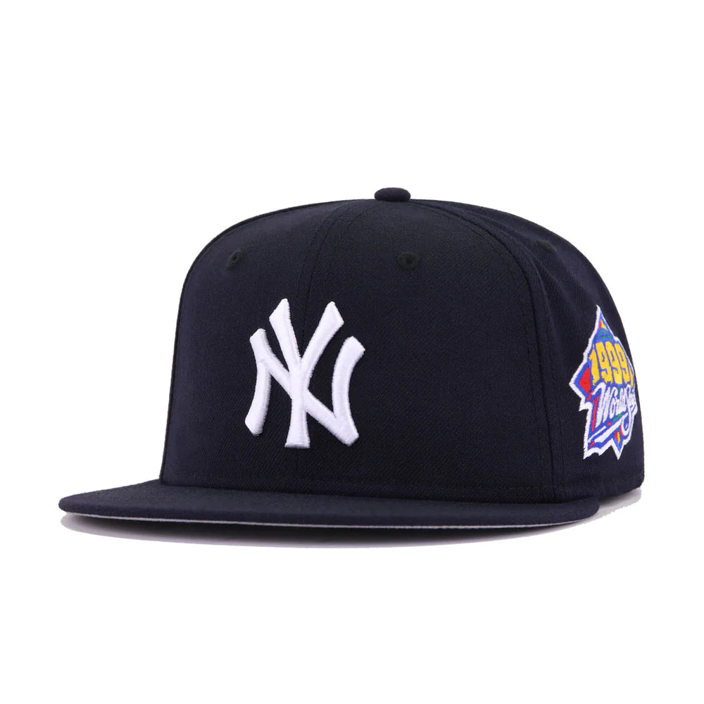 baseball hat sense -  New York Yankees All Navy 1999 World Series Grey UV