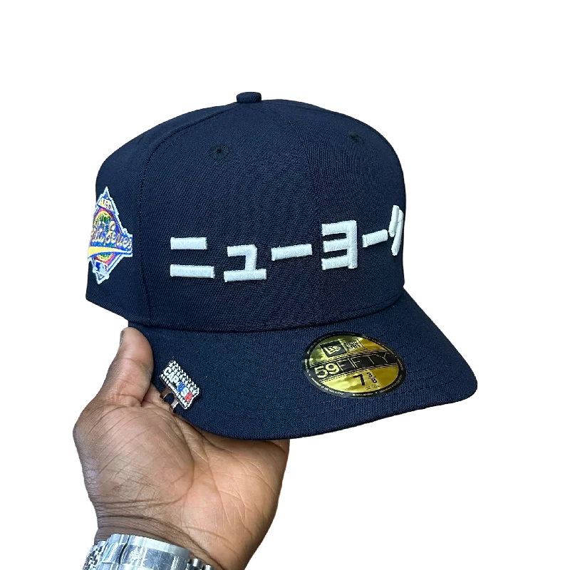 baseball hat heart -  New York Yankees Japanese KATAKANA Navy 1996 World Series