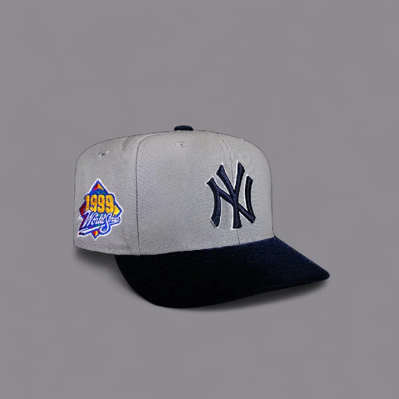 baseball hat touch -  New York Yankees Grey and Velvet Navy 1999 World Series