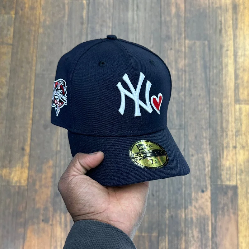 baseball hat roll -  New York Yankees Navy Blue w/ Red Heart 2000 World Series