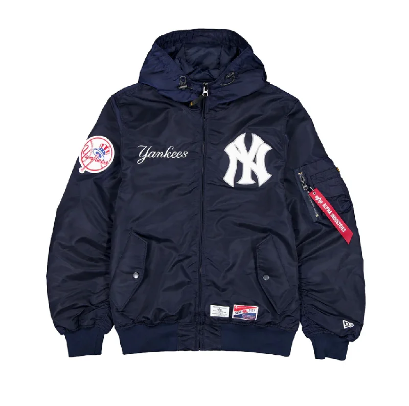 baseball hat tribe -  New York Yankees Navy Bomber Jacket New Era X Alpha Industries