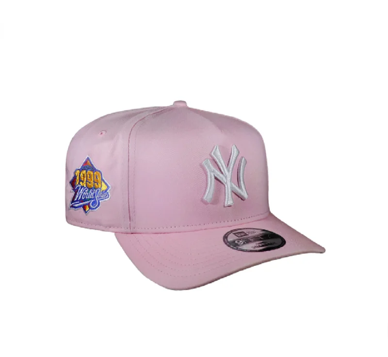 baseball hat wave -  New York Yankees Soft Pink 950 AFrame 99 WS Snap Back