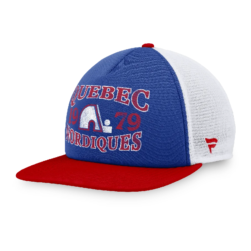 baseball hat world -  Nordiques Foam Front Trucker Hat